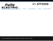 Tablet Screenshot of fralleyelectric.com